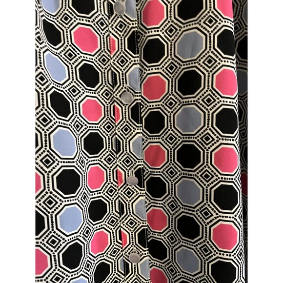 Ruby RD Woman 3XL XXXL Polka Dot Ruffled Sleeve & Collar Top Pink Blue Black NWT - Picture 9 of 12